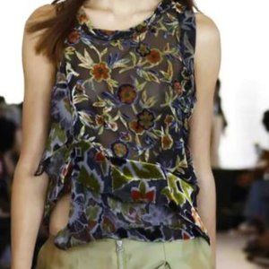 Eckhaus Latta Floral Burnout Tank